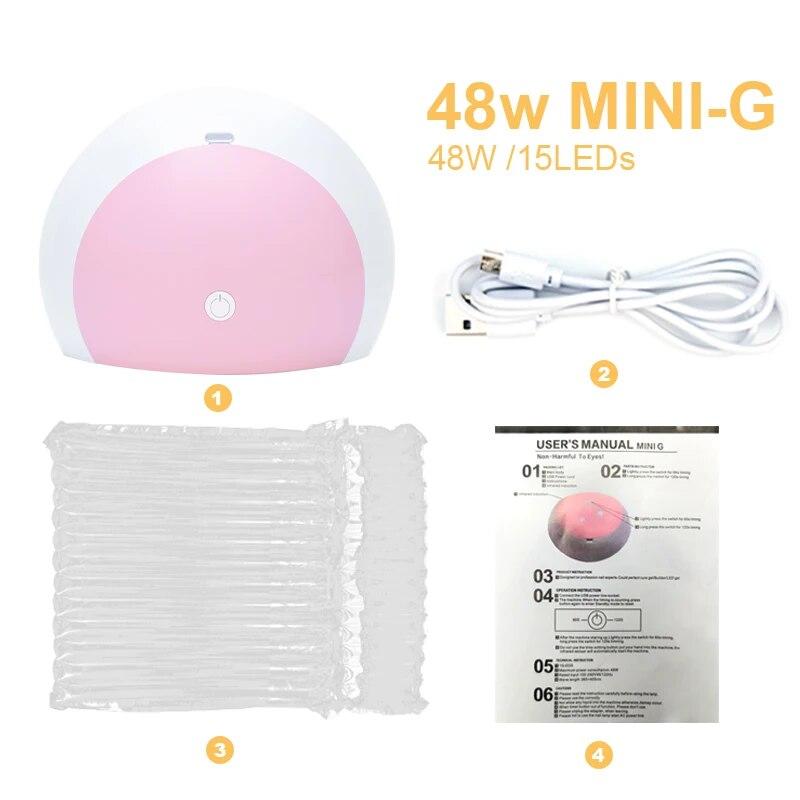 48w UV Nail Dryer Lamp With Automatic Sensor 15 UV LED Light For All Gels Varnish Professional Manicure Pedicure Nail Epuipment