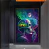 Abstract Universe Starry Sky Skull Head Prints Poster Canvas Painting Hd Modern Wall Art Picture Living Room Bedroom Home Decor