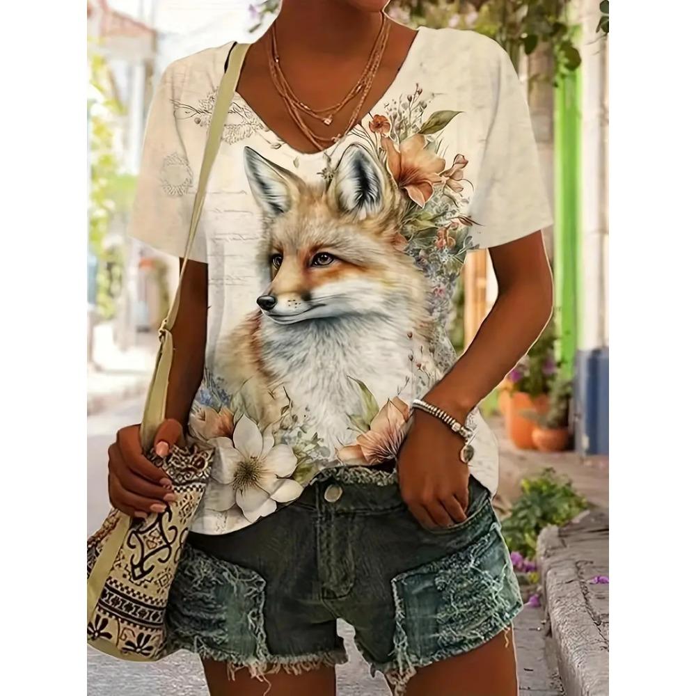 

The 2025 New Women s V-neck Short-sleeved T-shirt Is Fashionable and Trendy 3XL