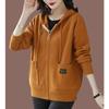 Cardigan con Cappuccio da Donna con Zip per il Tempo di Transizione Primavera/Autunno, Outfit Quotidiani e Formali
