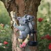 JYL TS/022,Garden Wall Mount Koala Resin Solar Light for Villa Balcony Animal Sculpture Wall Lamp