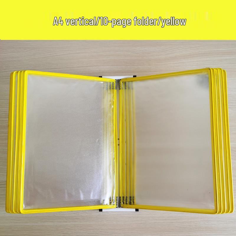 A4 Wandmontierter Klapp-Aktenordner, 5-seitiger SOP-Displayständer