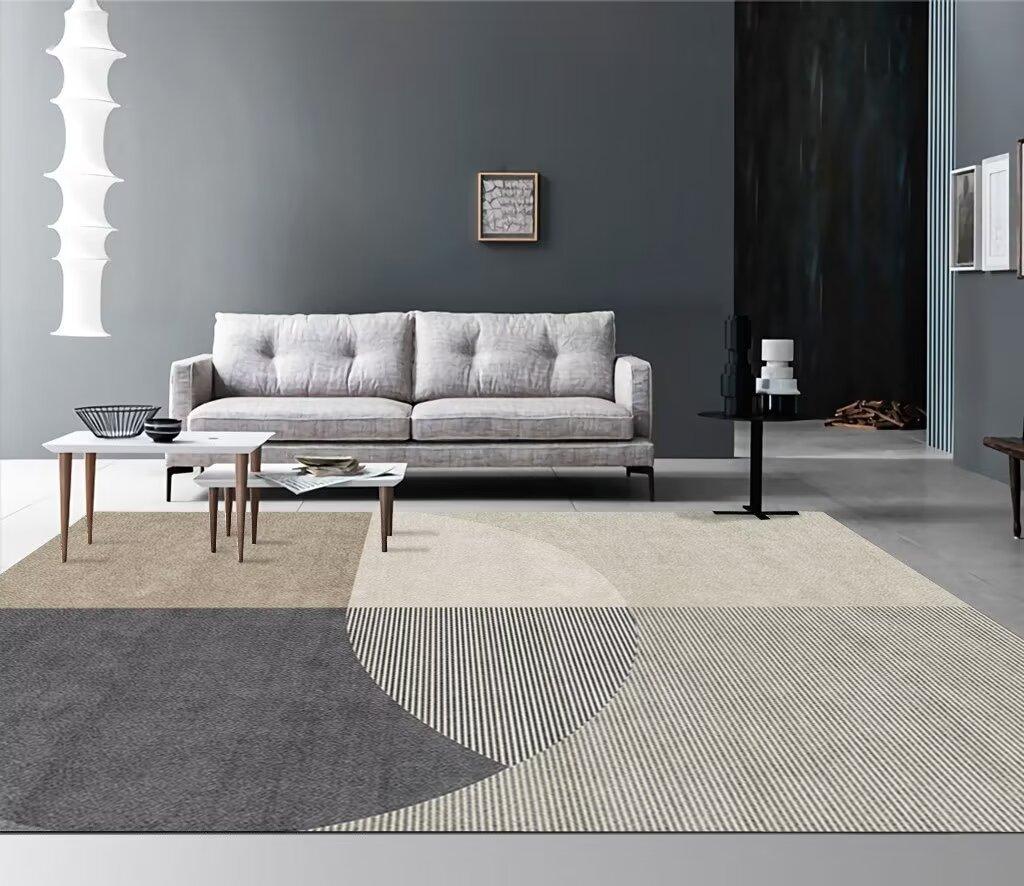 

Light Luxury Modern Style Living Room Carpet Washable Decoration Home Lint-free Rugs Large Size Bedroom Mat Bedside Customizable 60*90cm