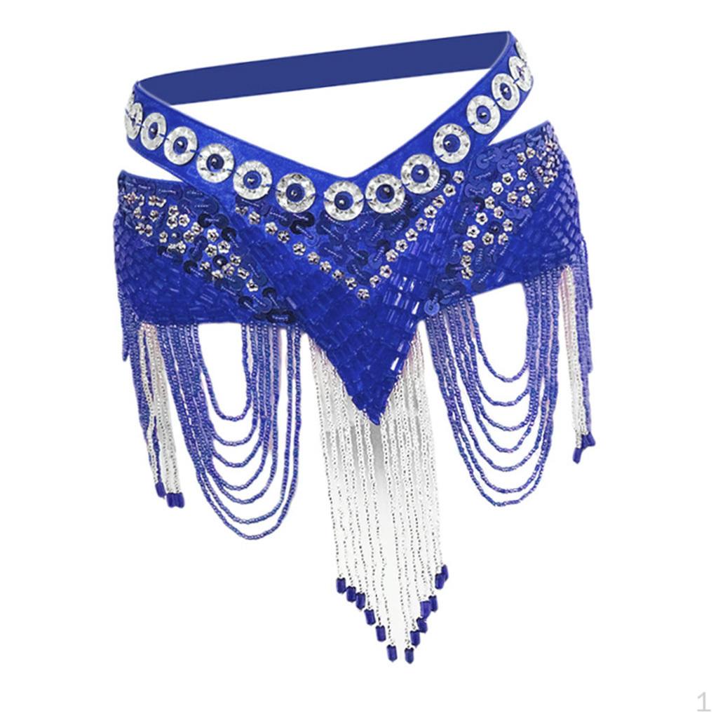 Adjustable Sequins Chain Belly Dance Hip Skirt Scarf Waist Wrap Costume Belt
