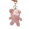 Creative Bear Keychain Plush Doll New Year Present Short Plush Stuffed With Cotton Pp
