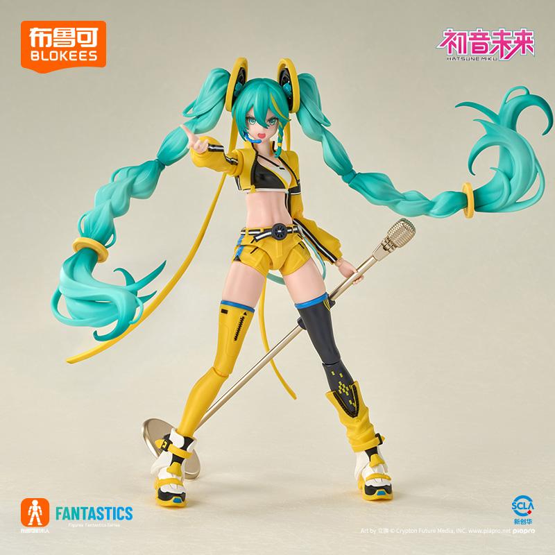 Blokees Hatsune Miku Cartoon Anime Assembly Figurine Toy Anime Action Figure PVC Kids Toys Doll Collection Figures Gift