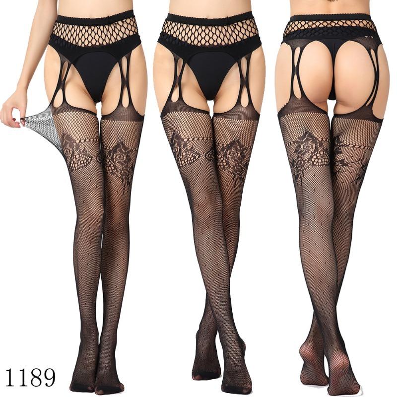 Sex Underwear Sexy Large Size Garters High-end Thickened Sexy Women's Sex Stockings, Suspender Panties Net Socks