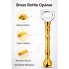 Premium Brass Bottle Opener – Polished Golden Finish