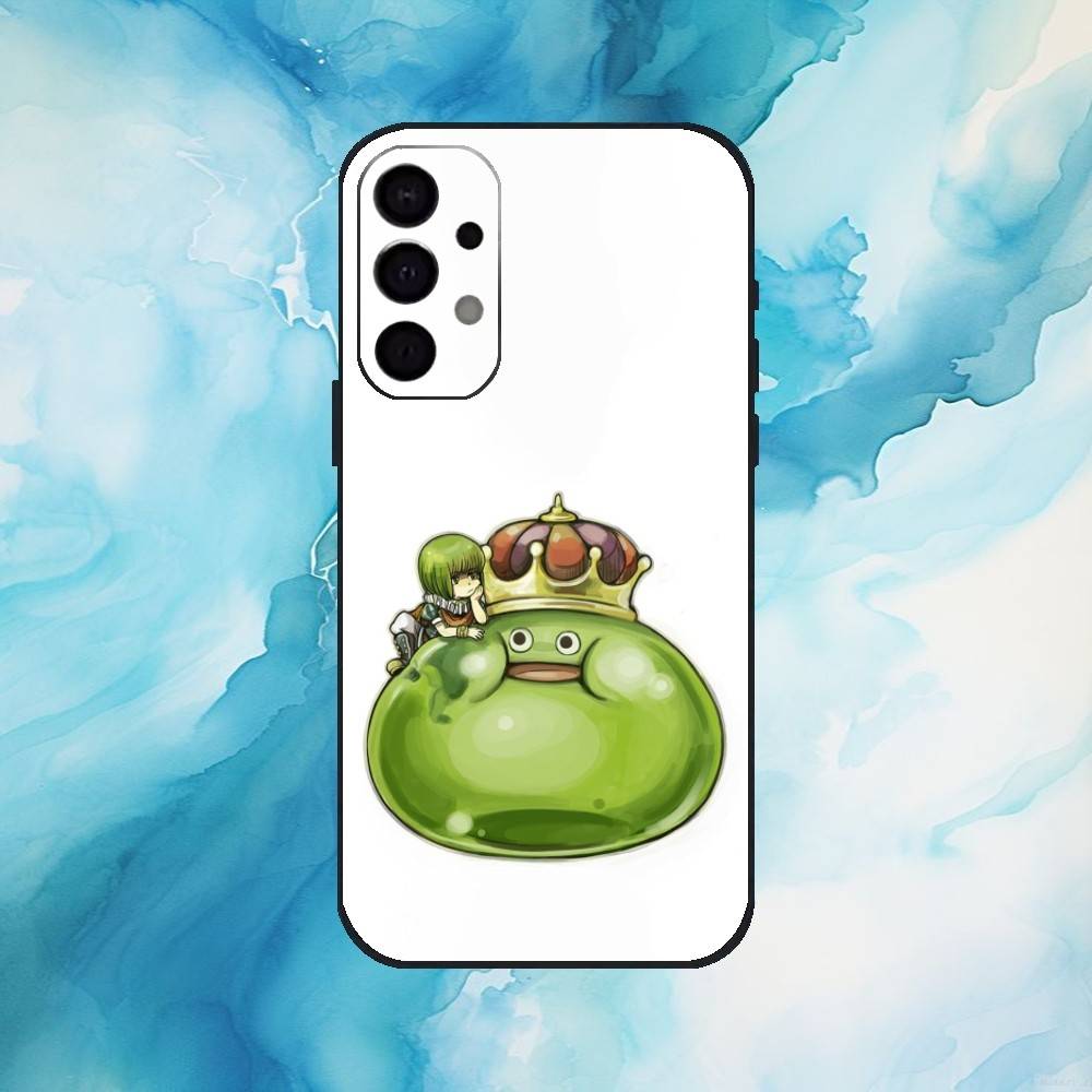 D-Dragon Q-Quest Slime Phone Case For Samsung S25,S24,S21,S22,S23,S30,Ultra,S20,Plus,Fe,Lite,Note,10,9,5G Black Cover