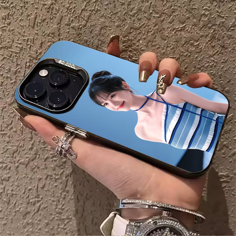

Actress Tian Xiwei Phone Case For IPhone17 16 11 12 13 14 15 16 Pro Max Plus Cover Colored Silver Funda Bumber iPhone15promax