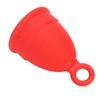 Silicone Menstrual Cup Women Soft Elastic Reusable Period Cup Female Body Care ToolRed S