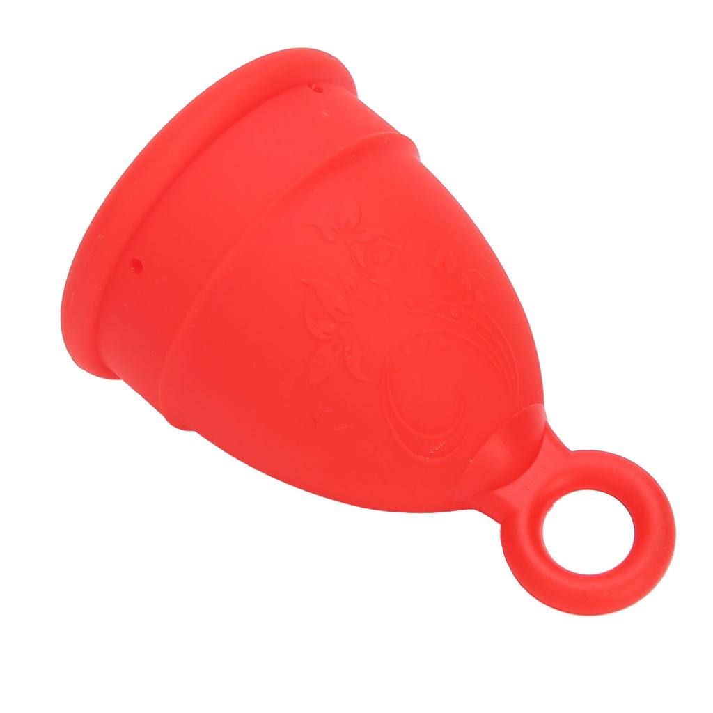Silicone Menstrual Cup Women Soft Elastic Reusable Period Cup Female Body Care ToolRed S