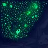 849Pcs Glow in the Dark Stars Planet Spaceship Wall Sticker DIY Luminous Ceiling Decal for Kids Room Bedroom Home Decor