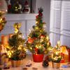 20/30/40cm Christmas Tree Home Bedroom Party Decorations  Artificial Christmas Tree Children DIY Handicraft 2025 New Year Gift