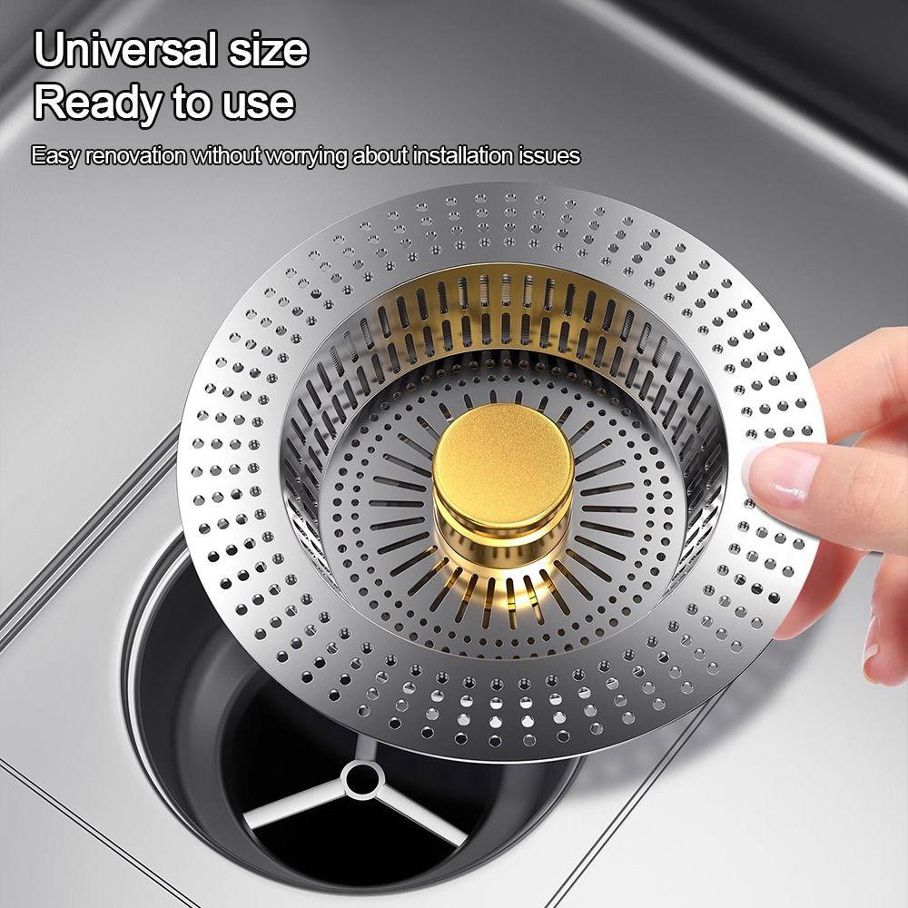 Anti-Clogging Kitchen Sink Drain Strainer 3 In 1 Sink Strainer Upgraded Sink Stopper  for Kitchen