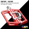 RACEWORK MTB Clipless Pedal Set Single Side Clip Compact Double Function Power Meter Pedalen Platform Mountain Bike Pedals