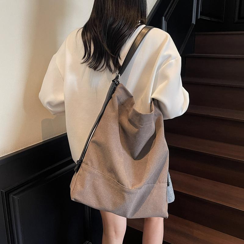 CANVAS Hasp Sewing Shoulder Bags Simple Large Capacity 2026 Brand Bags for Women Solid High Quality Fashi Crossbody Bags