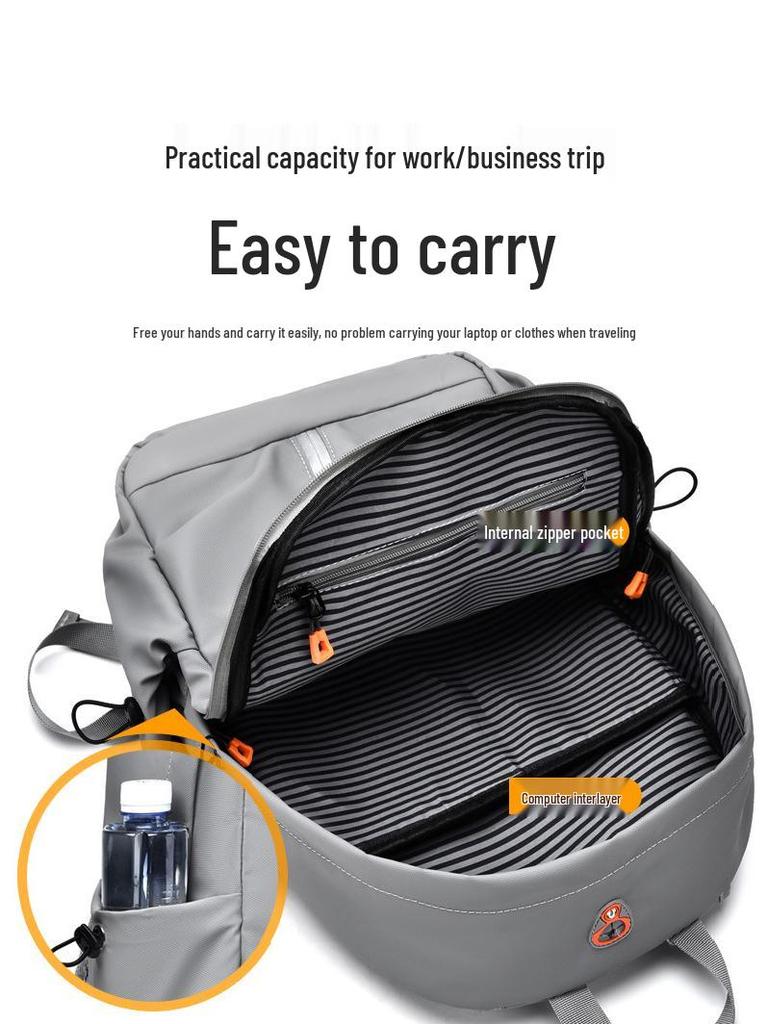 Men's High-End Fashion Waterproof Travel and Business Laptop Backpack