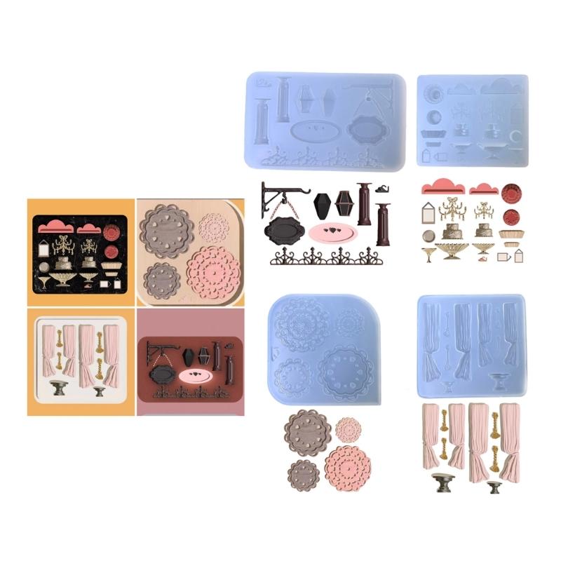 Flexible Silicone Molds Garden Accessories Shaped Epoxy Resin Mold Ornament Pendant Mould Practical Jewelry Making Tool