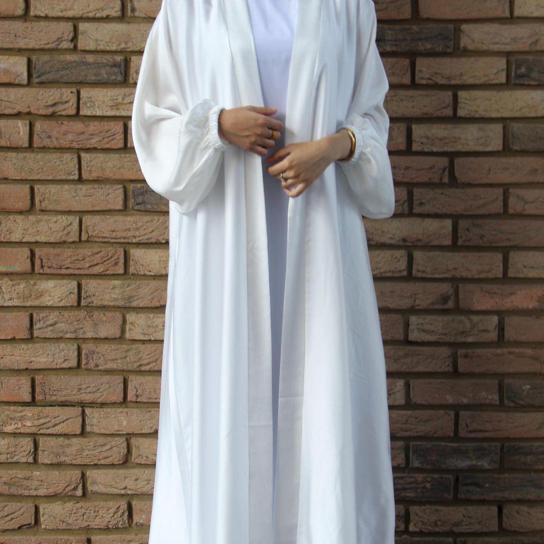 

Loriya Women s Plus Size Casual Cardigan Robe with Cuffed Sleeves LR469 XL білий