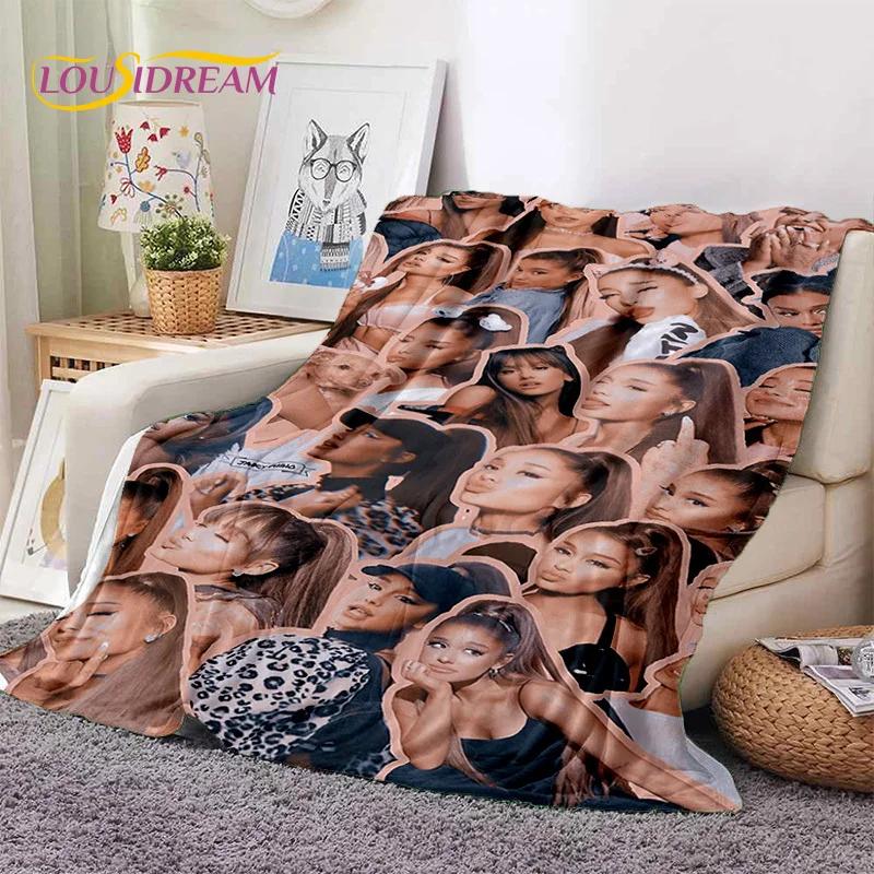 3D Ariana Grande Katze Ari Sänger Weiche Decken, Warme Kuscheldecke Bequeme Decke für Picknick Betten Sofa Zuhause Schlafzimmer Geschenk