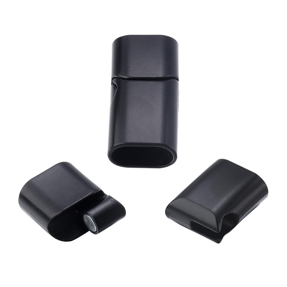 5pcs/lot Alloy Magnetic Buckle Round Square Leather Bracelet End Clasps Connector For DIY Handmade Jewelry Necklace Making