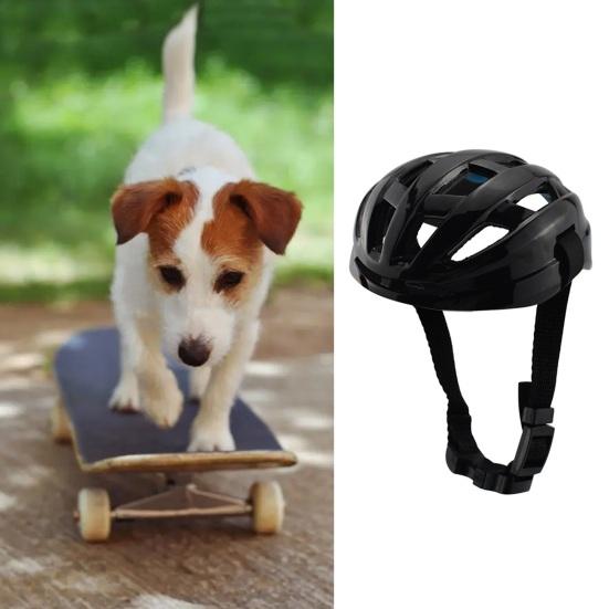 Accesorii pentru acoperirea capului pentru animale de companie Orificii multiple de ventilație Îmbrăcare cu plăcuțe Reglarea cataramei Poze în condiții de siguranță ABS Design integrat Cască pentru animale de companie Aprovizionare pentru fotografie