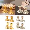 2Pcs Candlestick Holder Ornament Mantel Decoration Taper Candle Holders for Wedding Reception Halloween Hotel Holiday Fireplace
