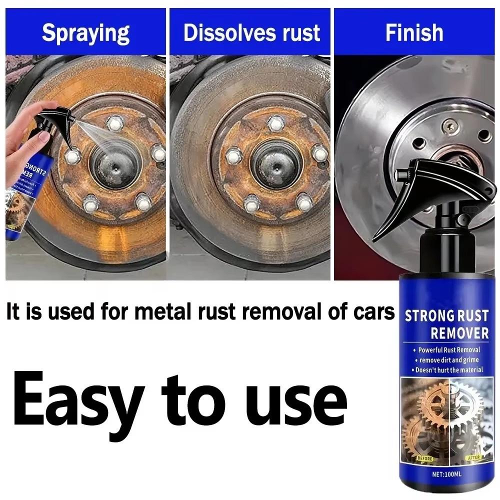 Rust Remover Spray Powerful Rust Removal Purpose Rust Remover Spray 100ML Restores Shine For Metal Car Bike Household Tools