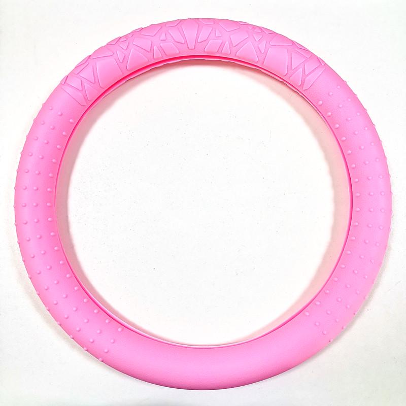 D-Shape Geometric Non-Slip Silicone Steering Wheel Cover with Sun Protection