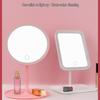Rechargeable LED Makeup Mirror with Adjustable Three-Color Natural Light and One-Touch Control for Dressing Table