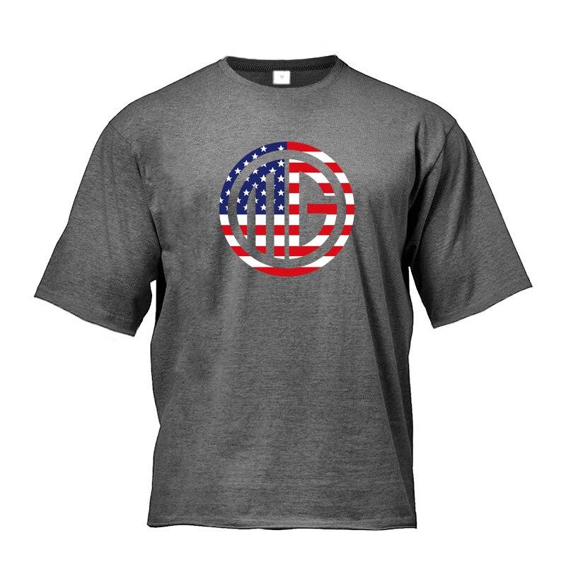 Muscleguys Men's Gym Clothes New Summer Trends Fitness Half Sleeve Loose Sports Short Sleeve T-Shirt Outdoor Running Tops