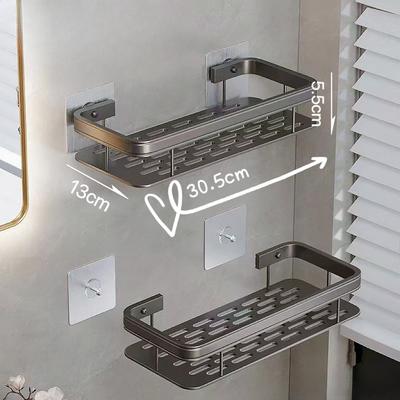 Bathroom Shelves No-drill Corner Shelf Shower Storage Rack Holder Toilet Organizer Bathroom Accessories  Shower Organizer