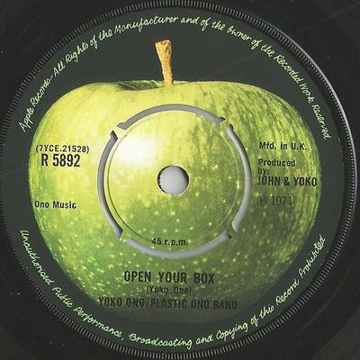 7inch Record JOHN LENNON PLASTIC ONO BAND  Power To The People R5892 APPLE 1971 UK Rock Used