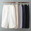 Pantaloncini Corti Estivi da Donna Taglie Forti, Vestibilità Larga, Gamba Dritta, Modellanti, con Fondo Curvo, Leggeri, in Seta di Ghiaccio, Stile Casual