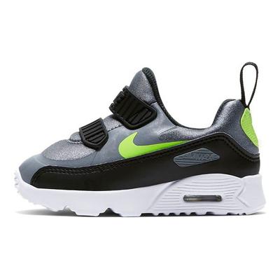 Air Max Tiny 90 Retro Cushioning Low Top Running Shoes Baby Sneakers Black Silver 881924-019