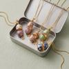 Overseas Popular Flower Star Moon Animal Marine Element Opening And Closing Pendant Copper Necklace Gift