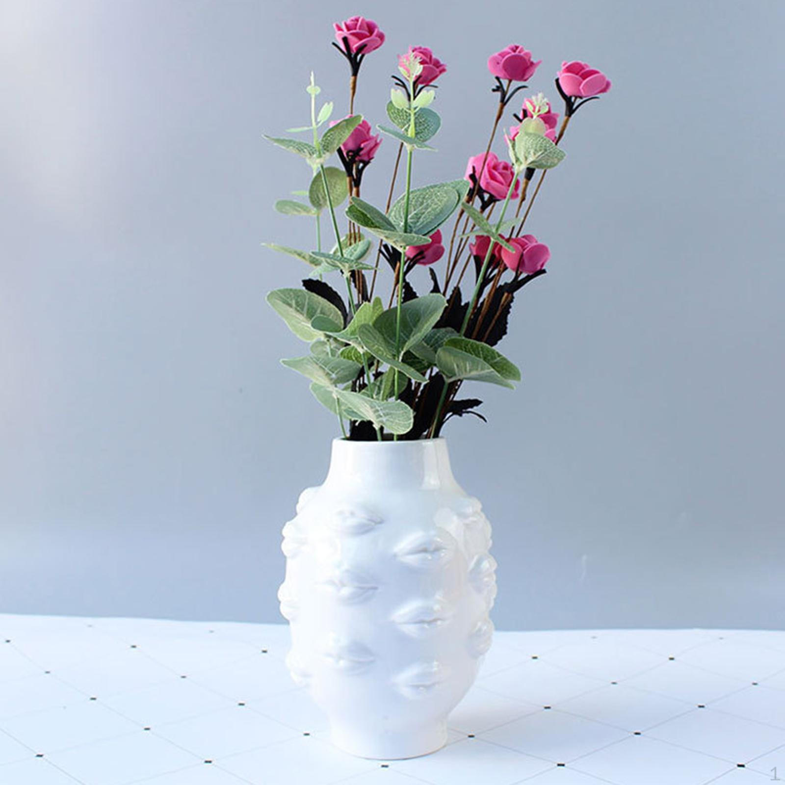 Artistic Ceramic Flower Pot, Unique Abstract Sculpture for Home and Hotel Settings