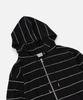 Vastic Striped Zip-Up Hoodie_Black/White