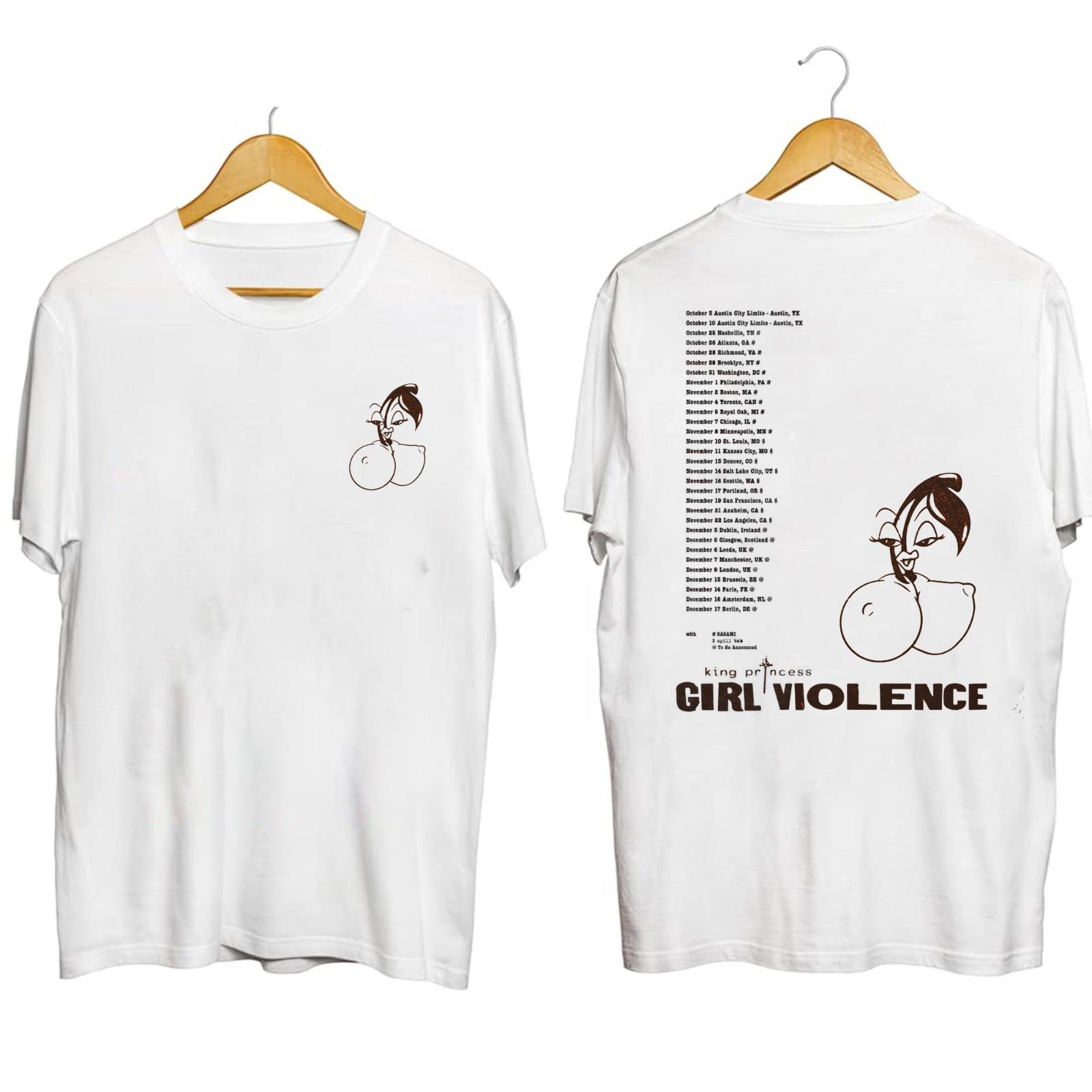 RARE!! King Princess The Girl Violence Tour Shirt All Size S-4XL Fan Gift XXXL