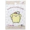 Pioneer Sanrio Characters Relaxed and Simple Pompompurin 1 47mm X Adhesive Sticker and Patch, Piece, 54mm, (Both Iron-on), SCW601-SCW65