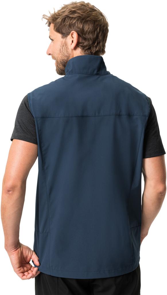 Men's Jacket VAUDE Hurricane Vest III Dark Sea/yellow
