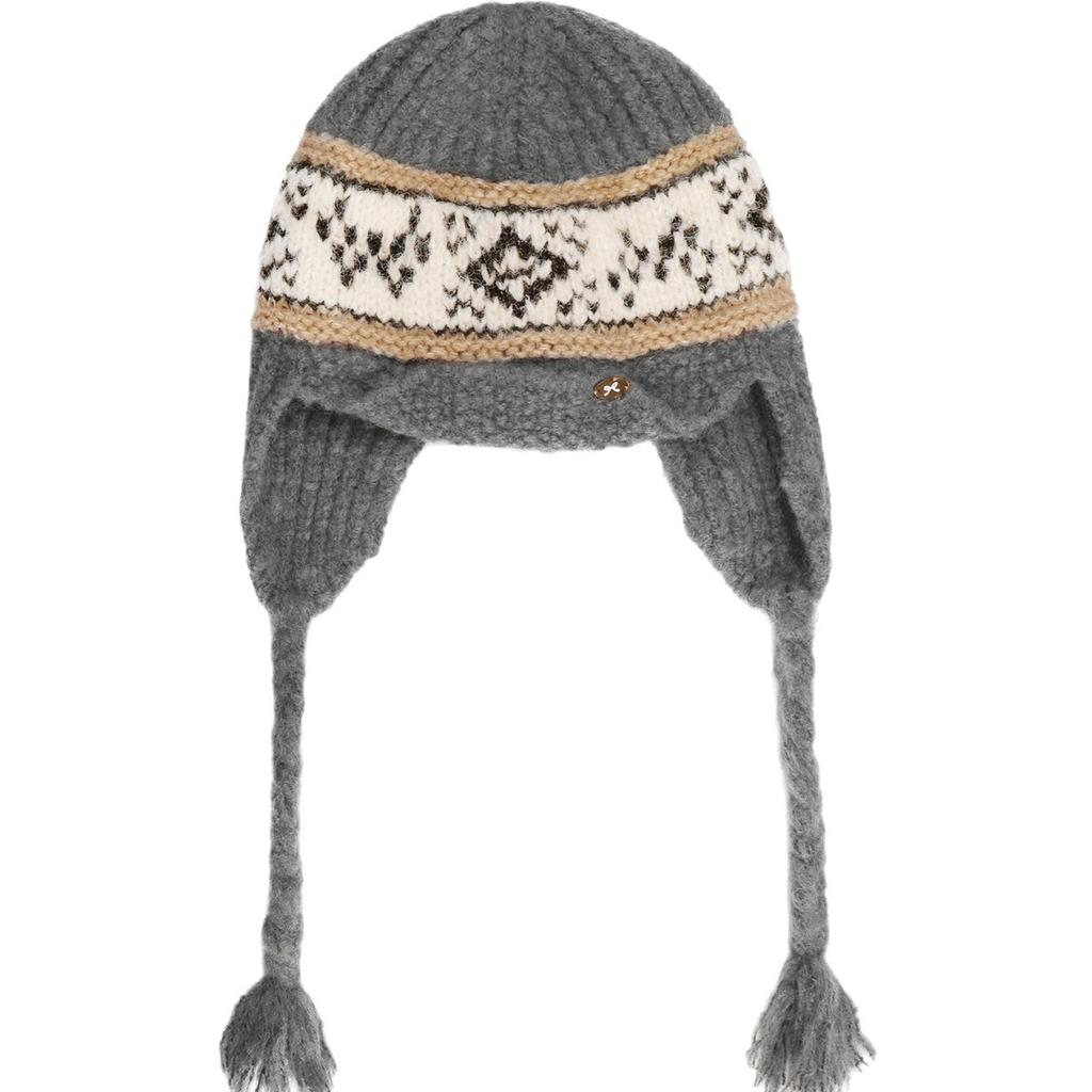 Retro Woven Woolen Hat Autumn and Winter Warm Ear Protection Lei Feng Hat Showing Face Small Baotou Hat for Women