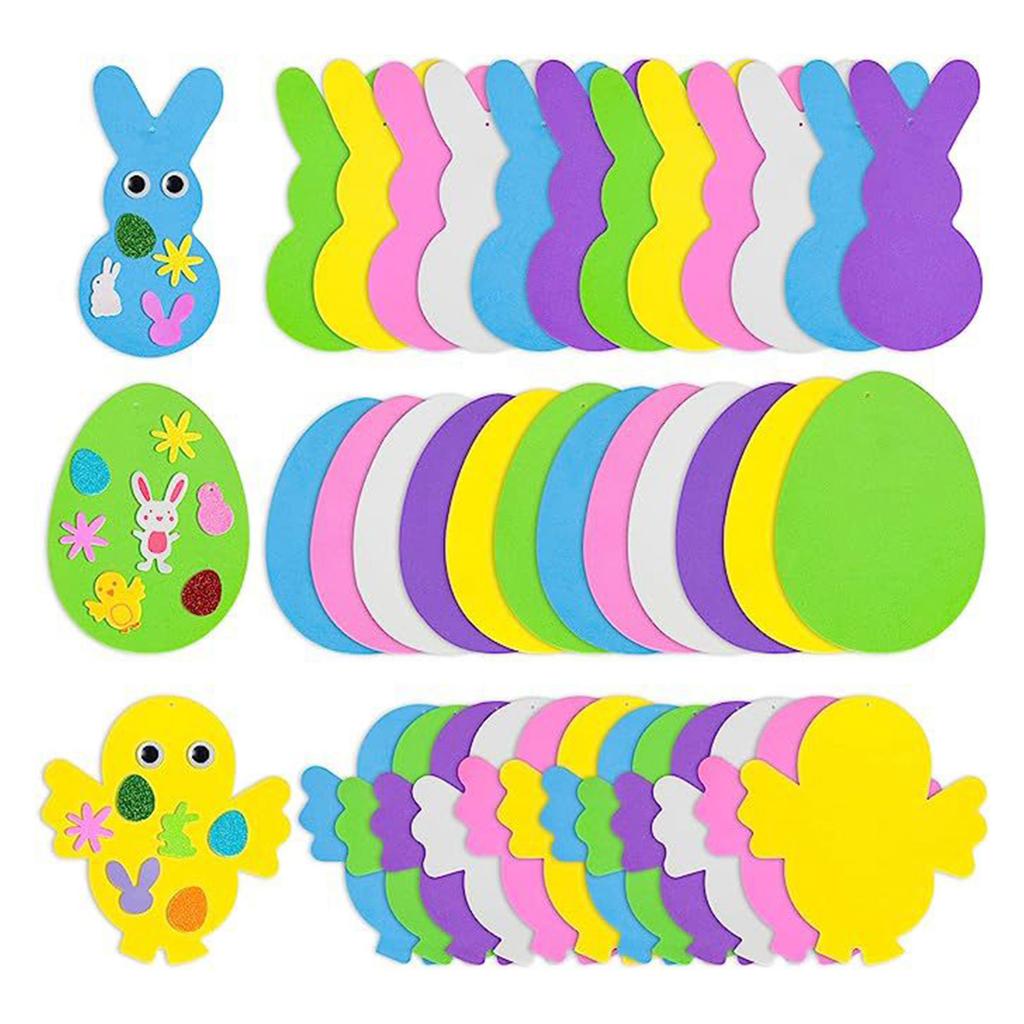 Easter Foam Sticker Set Decoration Easter Handmade Set Suitable For Children's Home And Back To School Gifts