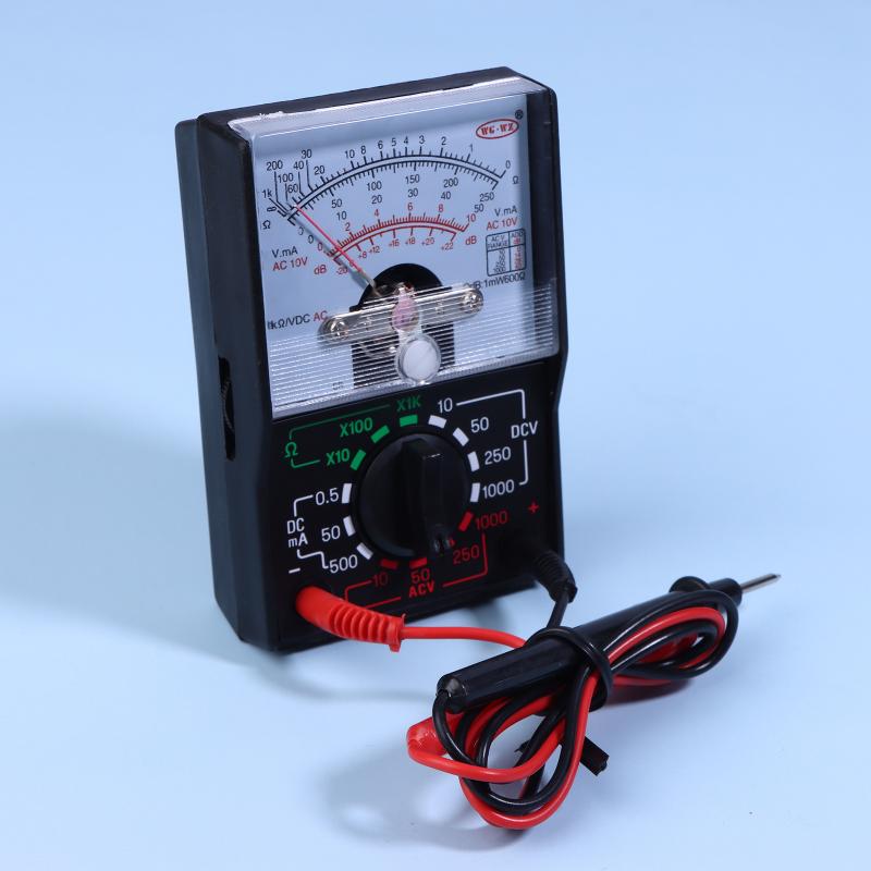 Portable Mini Electric Analog Multimeter Tester Handheld Pointer Voltage Multimeter School Student Experiment Supplies