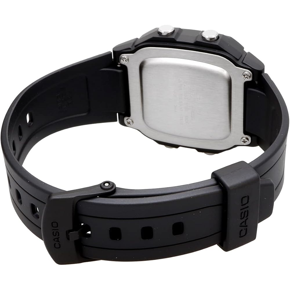 Casio Standard Digital Men's Watch W-800H-1BV Black Reverse LCD Water Resistant
