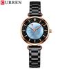 CURREN 9072 Women's Minimalist Waterproof Watch with Small Shell Dial