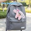 Handmade Pony Keychain Knitting Wool Horse Pendant Bag Pendant Zodiac Key Ring  New Year Gift