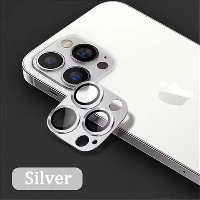 Protector de ecran de lux din titan, sticlă metalică, pentru obiectivul camerei, pentru iPhone 16, 15, 14, 13, 12, 11 Pro Max Plus Mini