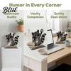 Funny Animal Toilet Roll Stand Paper Holder  Creative Shape Dispenser  Vertical Stable Tissue Rustic Log Style Storage Rack  Solid Wood for